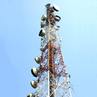 Custom Q235B Steel Microwave Radio Antenna Tower  80m/s Wind Speed