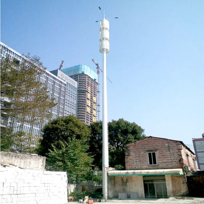 15m 35m High Mast Monopole Antenna Tower For Communication